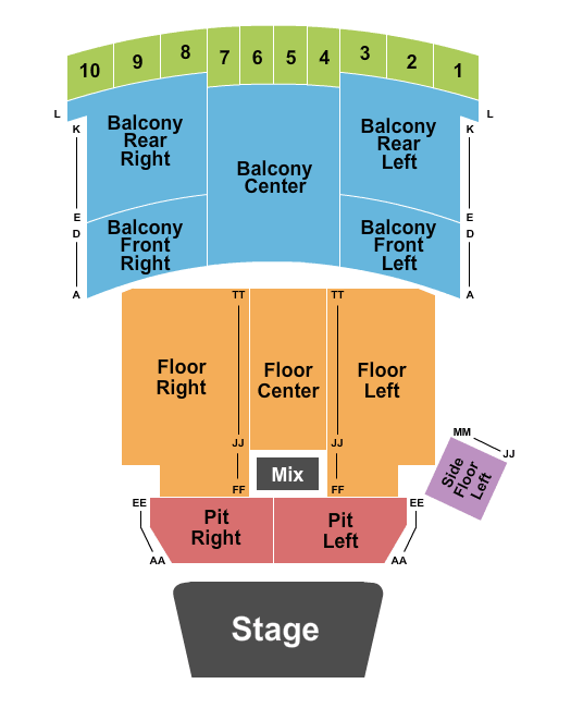 Roxian Theatre NSYNC Seating Chart